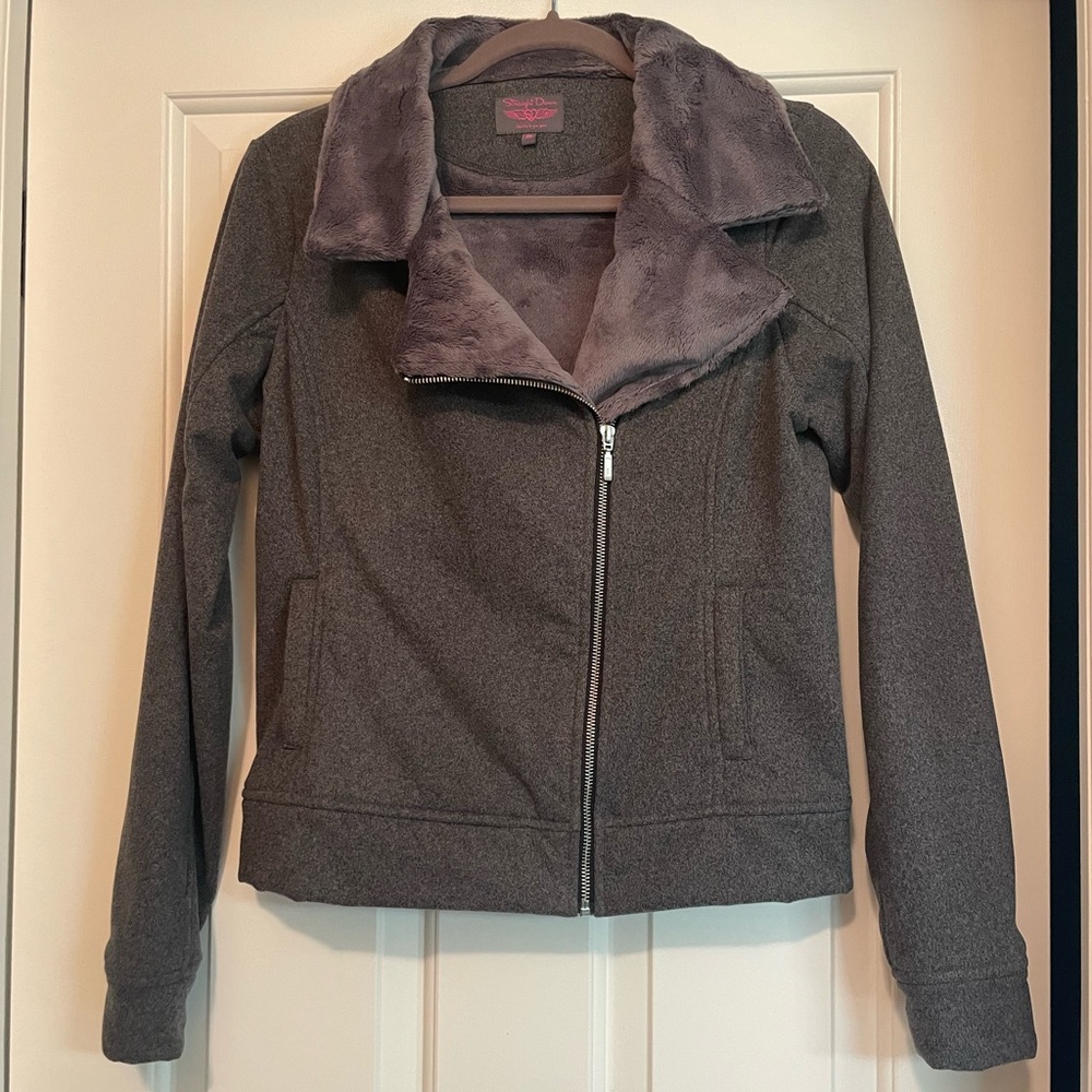 Straight Down Women’s Gray Jacket (S) - image 1